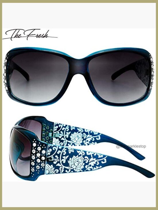 Fashion Rhinestones Sunglasses with UV400 Protection, Oversized Frame main image 6
